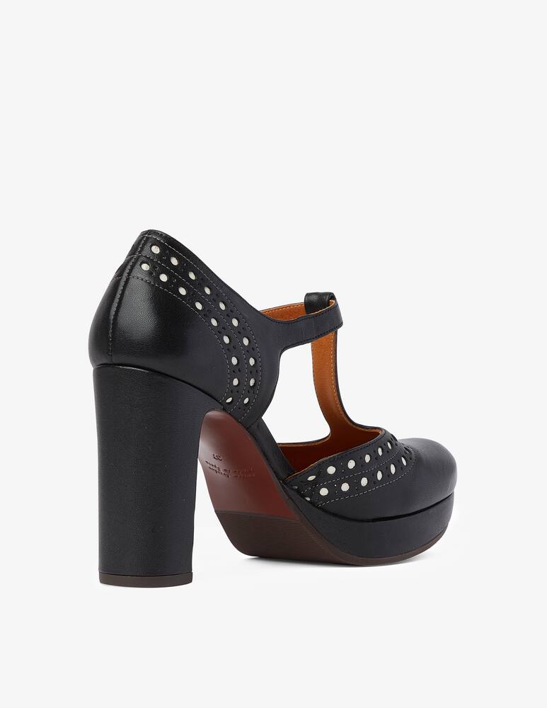 rinascente Chie Mihara Yeruru-L leather pump - Black