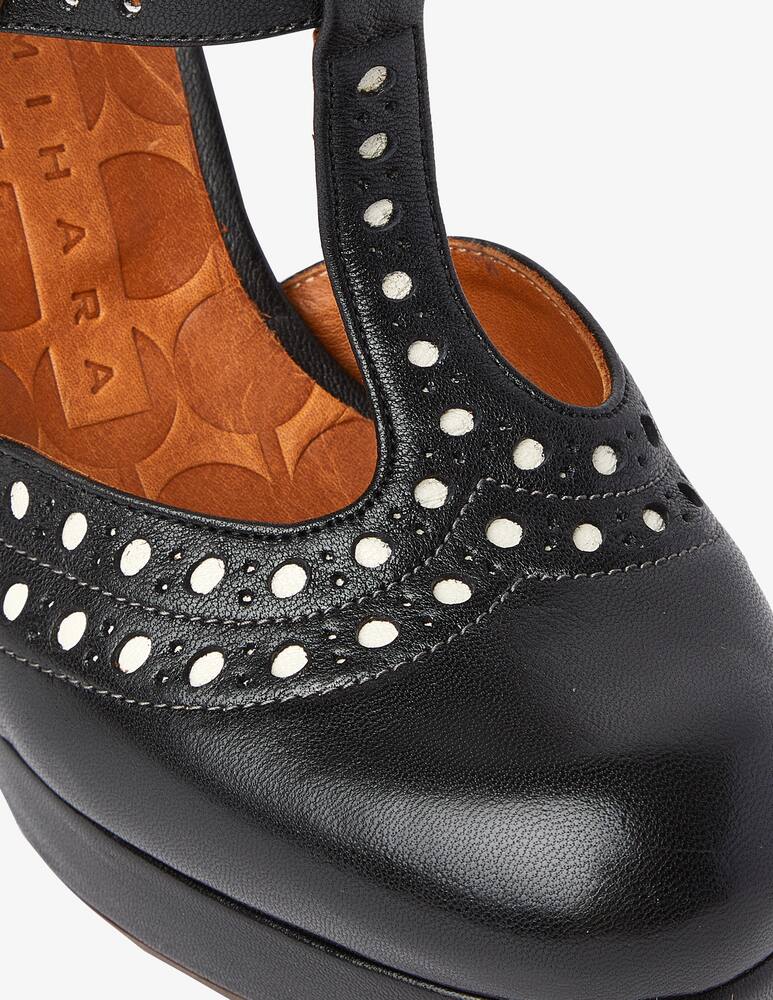 rinascente Chie Mihara Yeruru-L leather pump - Black