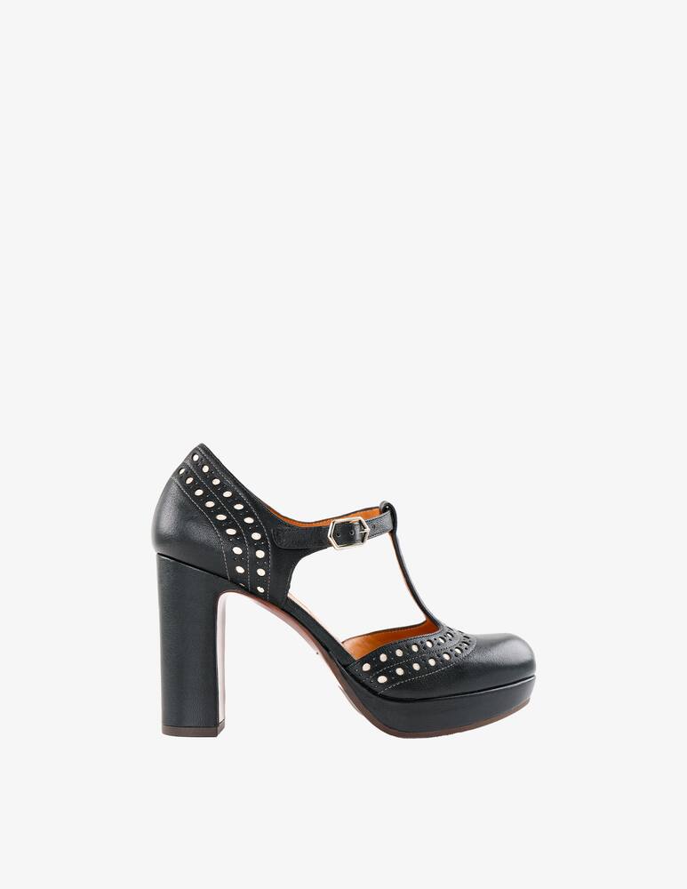 rinascente Chie Mihara Yeruru-L leather pump - Black