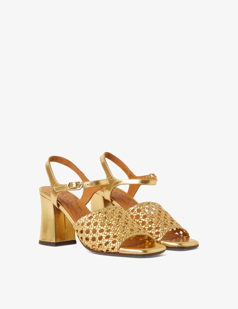 rinascente Chie Mihara Pausa perforated leather heeled sandals