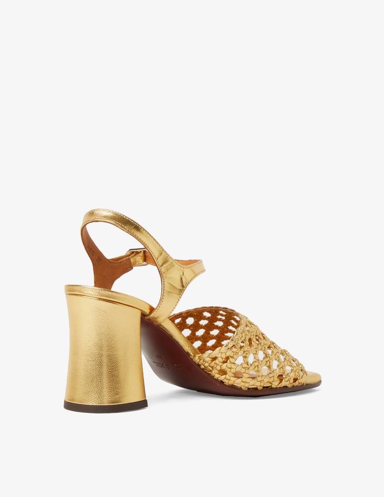 rinascente Chie Mihara Pausa perforated leather heeled sandals