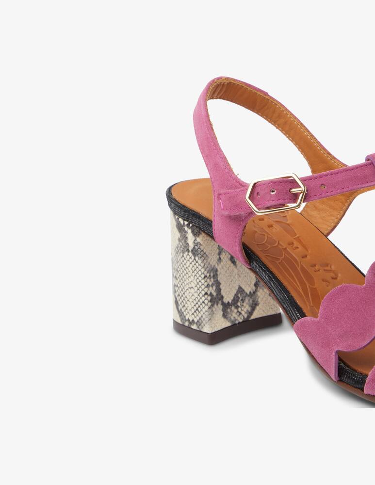 rinascente Chie Mihara Sandali con tacco in pelle scamosciata Pallini