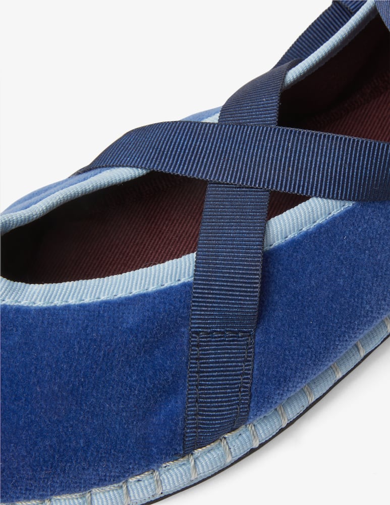 rinascente Flabelus Ballerine in velluto allacciate Aurora