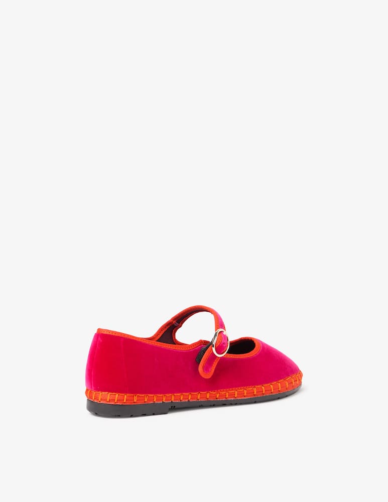 rinascente Flabelus Ballerine Mary Jane in velluto Nana