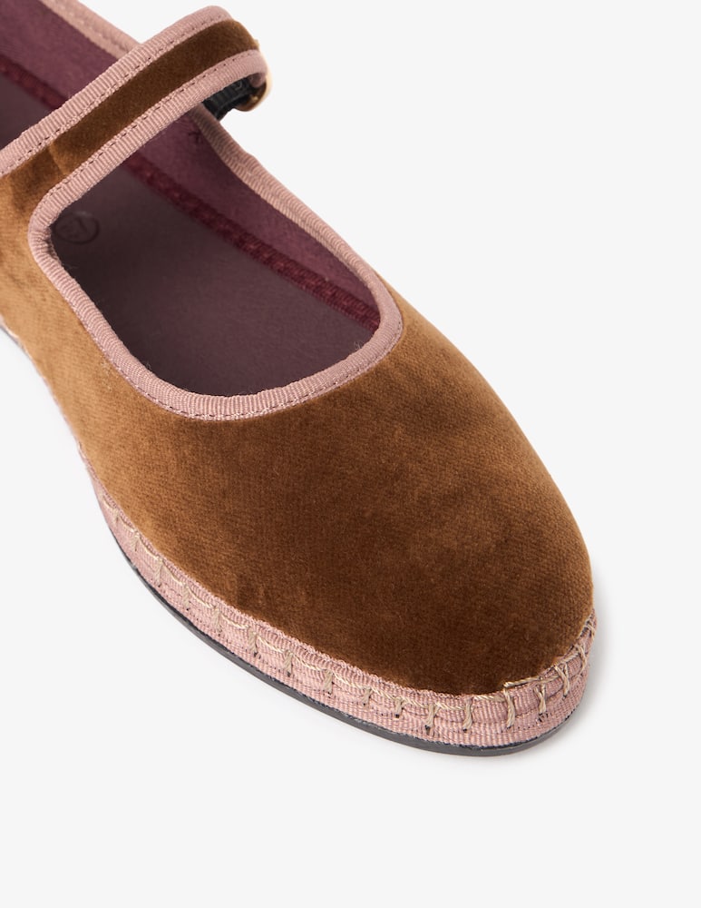 rinascente Flabelus Balthasar velvet ballet flats