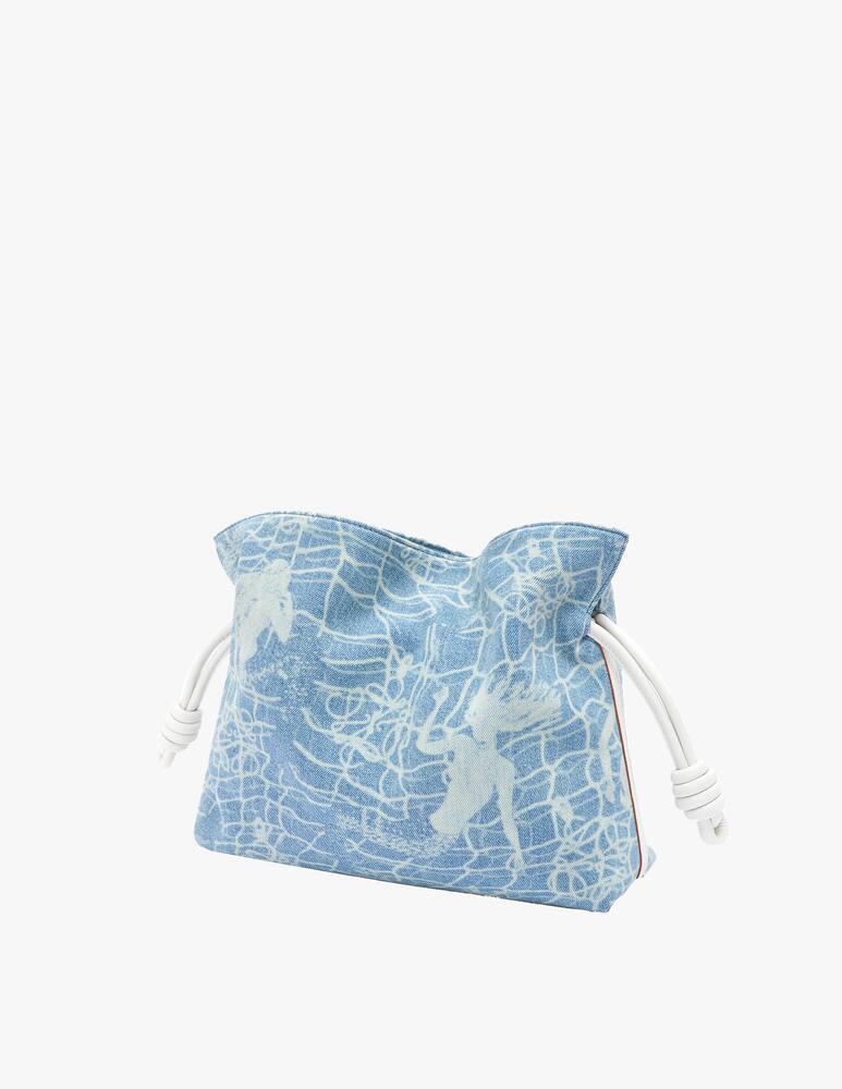 rinascente LOEWE Flamenco clutch in denim