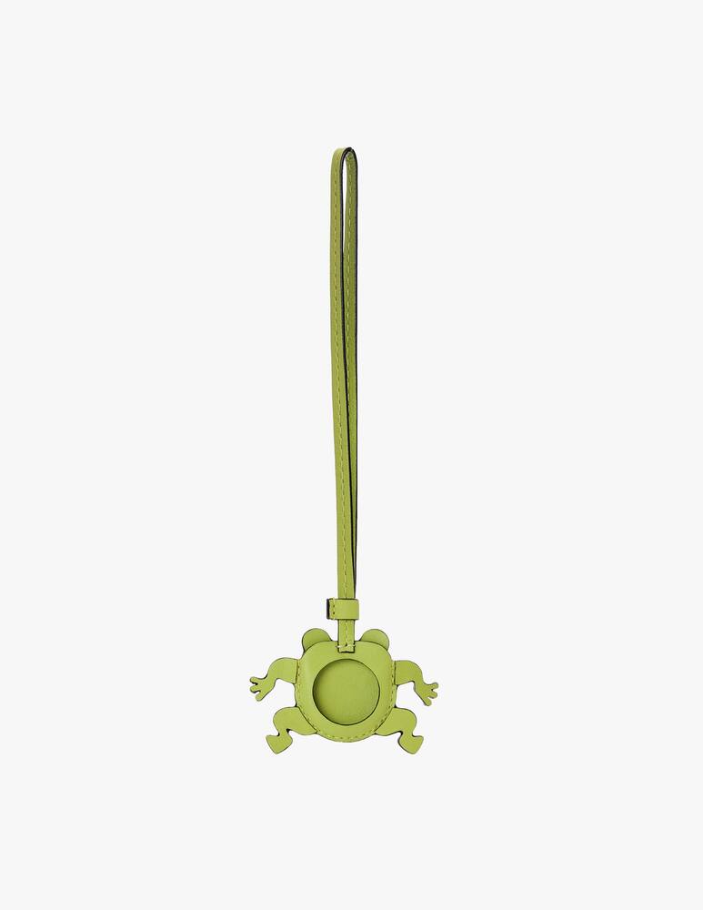rinascente LOEWE Frog Airtag case in classic calfskin and brass