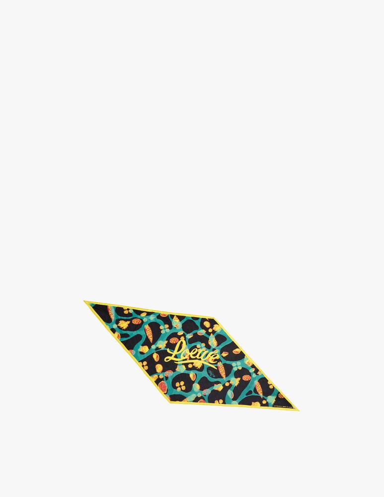 rinascente LOEWE Shell lozenge scarf in cotton and silk