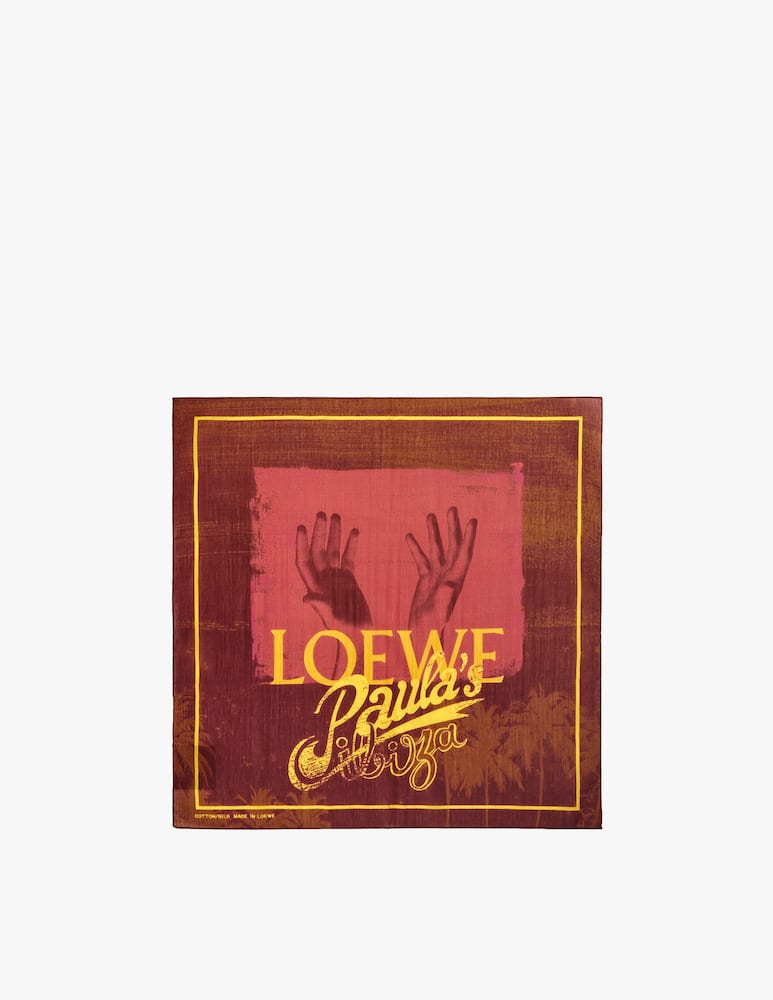 rinascente LOEWE Palm bandana in cotton and silk