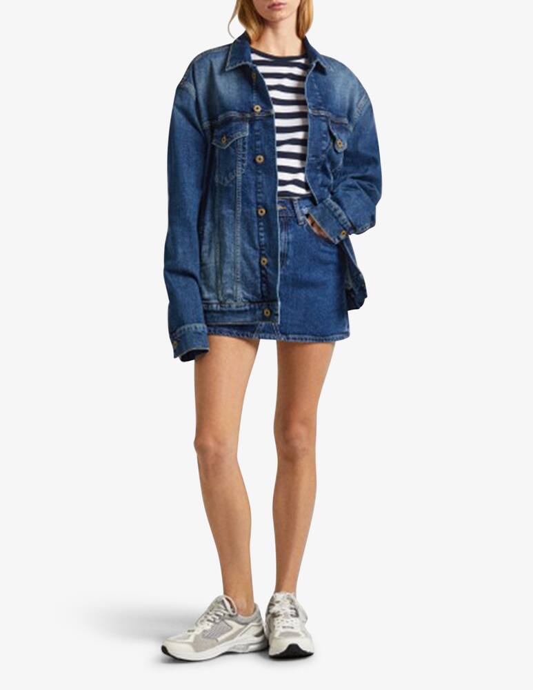 rinascente Pepe Jeans Mini skirt mid waist denim