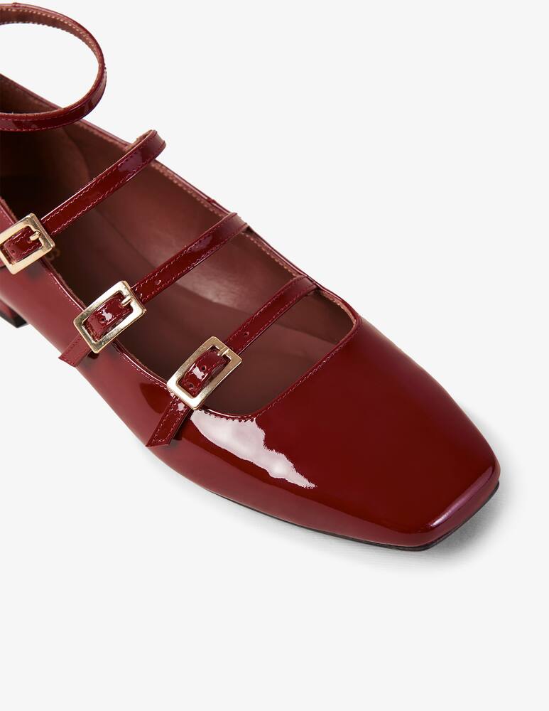 rinascente Alohas Luke patent ballerina buckles