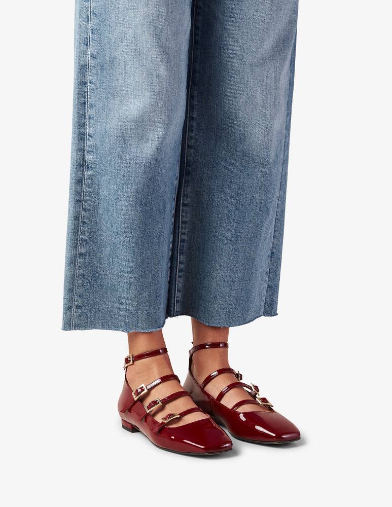 rinascente Alohas Luke patent ballerina buckles