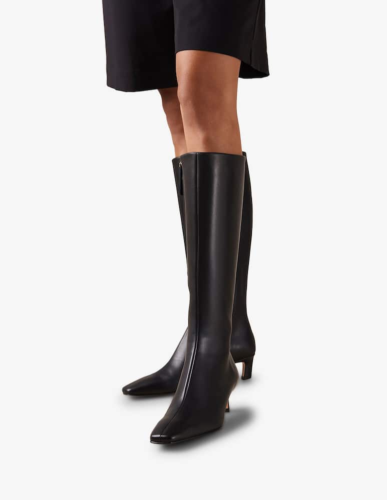 rinascente Alohas Stivali in pelle Rory tacco basso