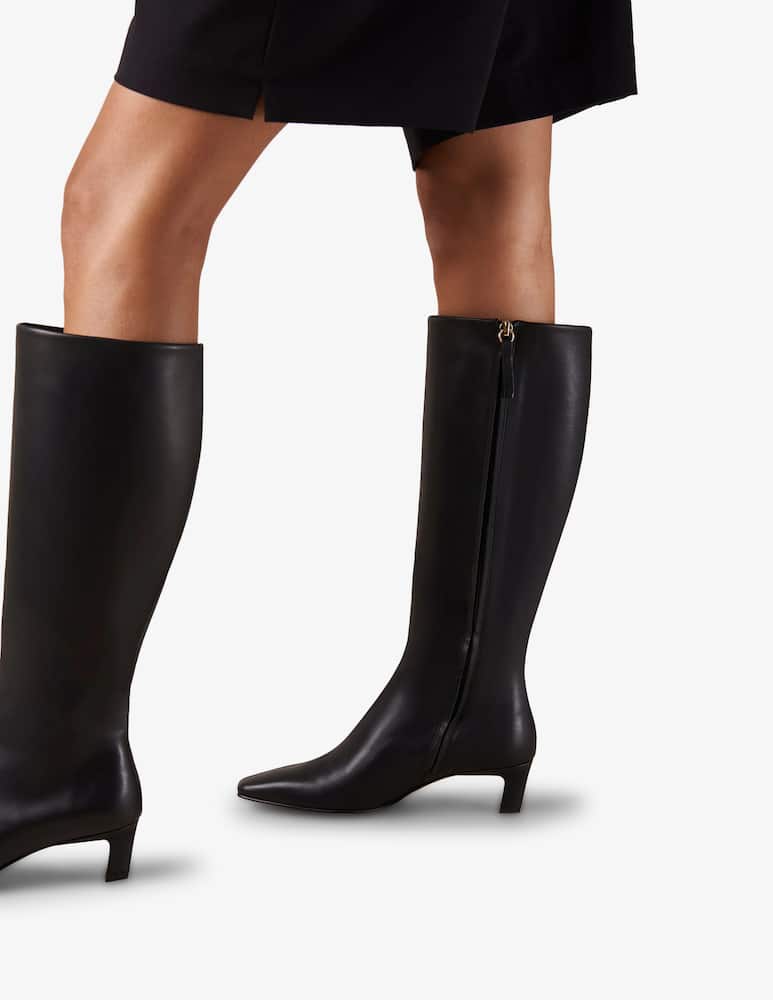 rinascente Alohas Stivali in pelle Rory tacco basso