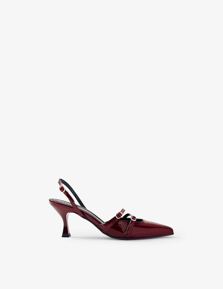 Alohas Joelle patent slingback heels - picture 1