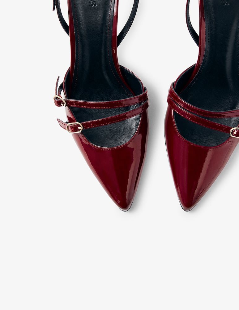 Alohas Joelle patent slingback heels - picture 2
