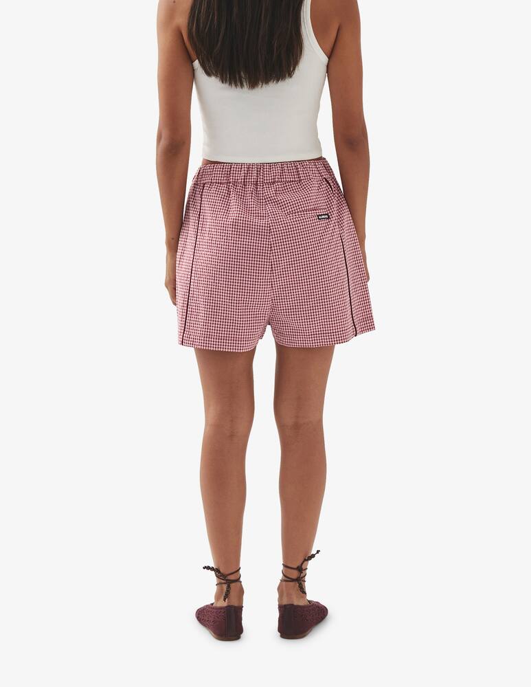 rinascente Alohas Saori check shorts