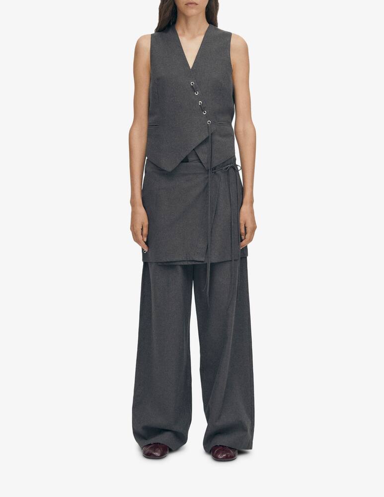 rinascente Alohas Asymmetrical denim vest