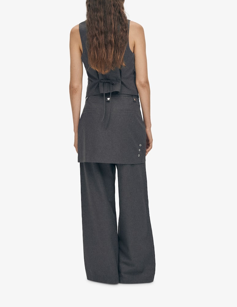 rinascente Alohas Asymmetrical denim vest