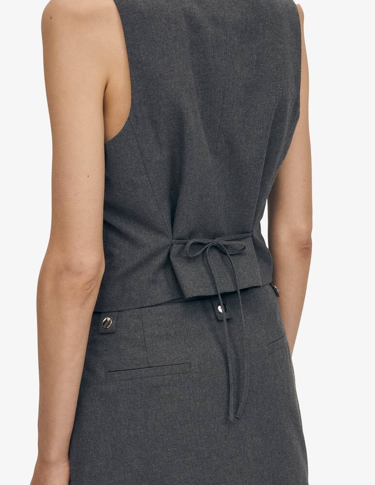 rinascente Alohas Asymmetrical denim vest