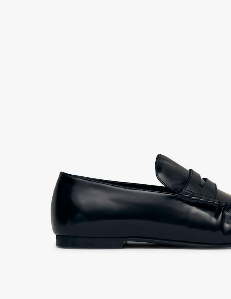 Alohas Aven Leather ruched loafers - picture 3