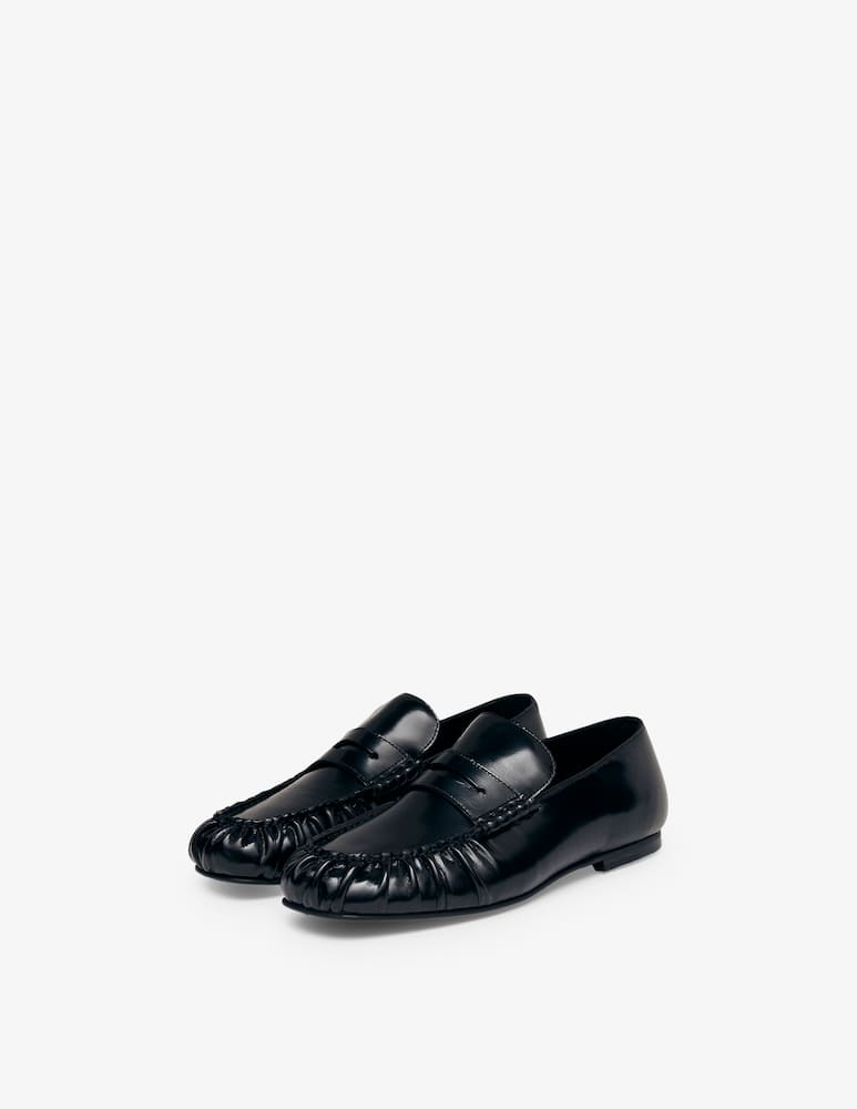 Alohas Aven Leather ruched loafers - picture 4