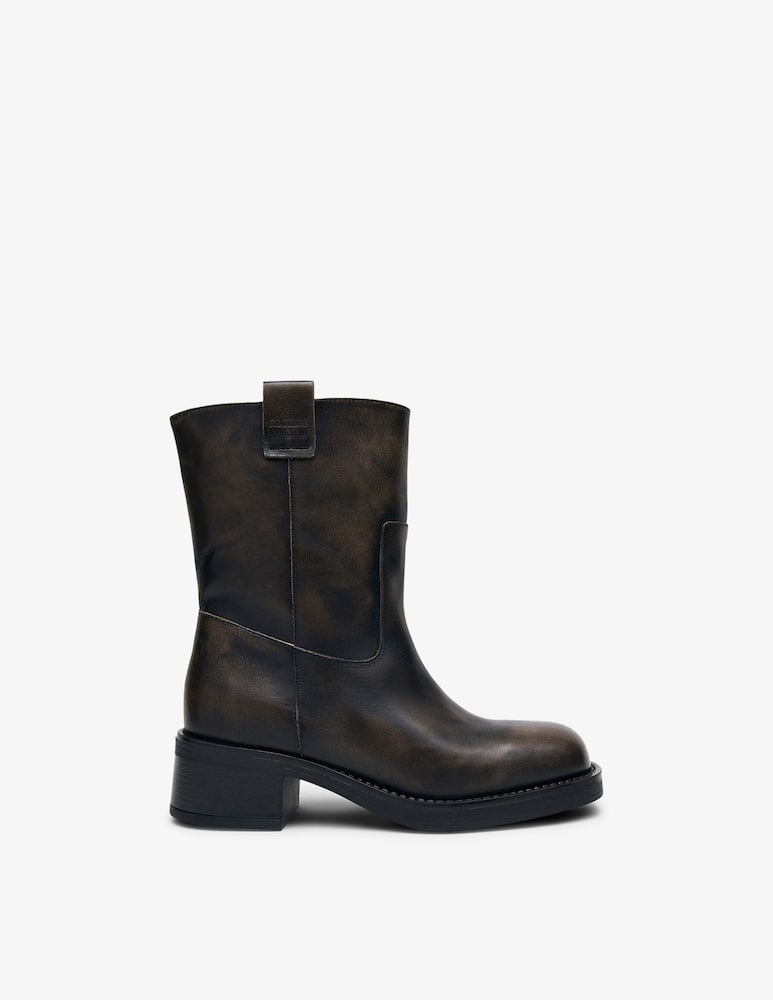 rinascente Alohas Rajan leather biker boots