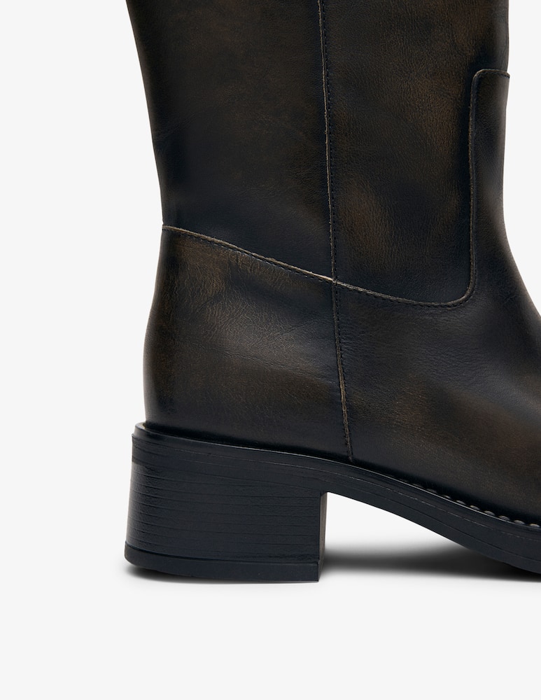 rinascente Alohas Rajan leather biker boots