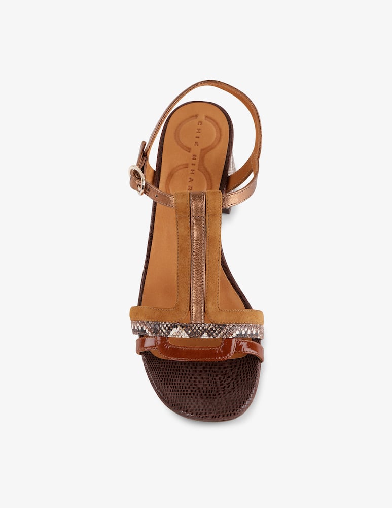 rinascente Chie Mihara Laluce camo heel sandal