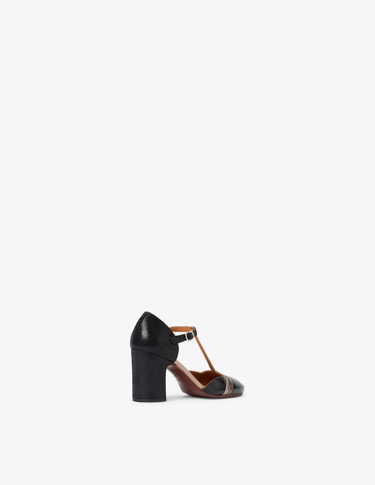 rinascente Chie Mihara Tbar patent block heels