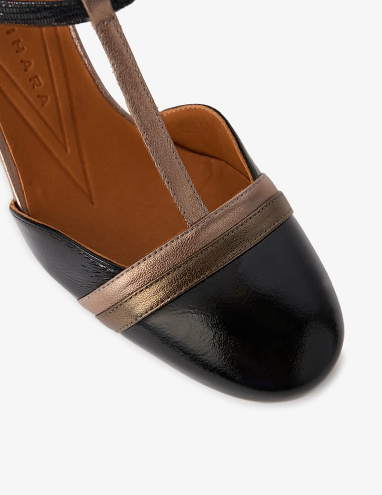 rinascente Chie Mihara Tbar patent block heels