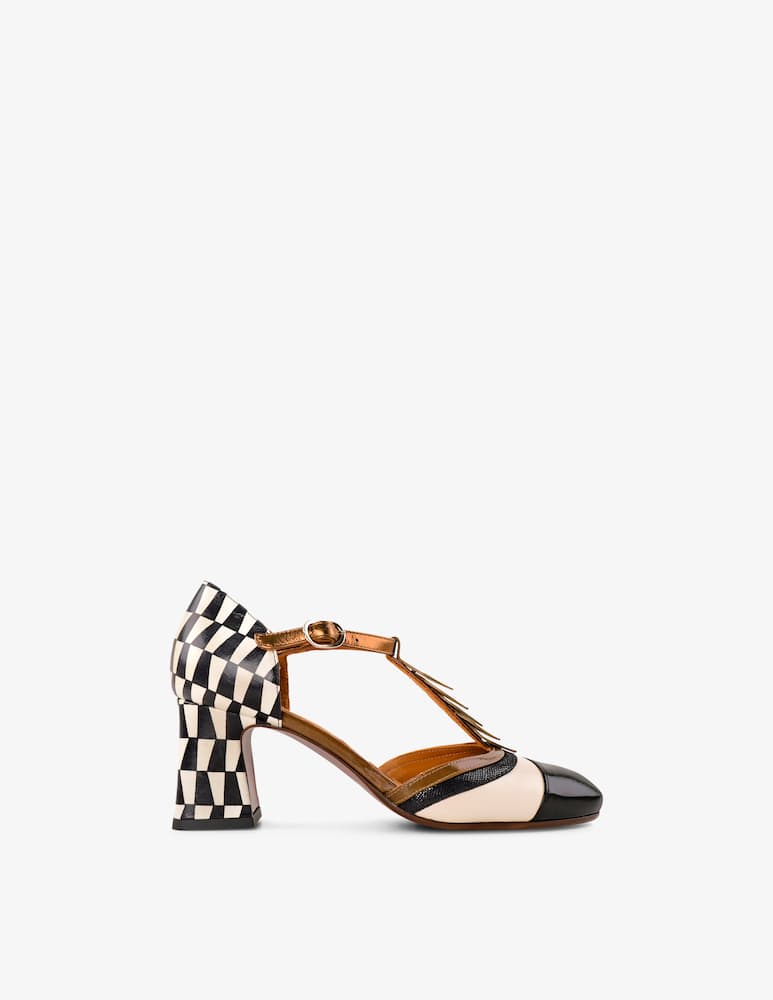 rinascente Chie Mihara T-bar block heel pumps