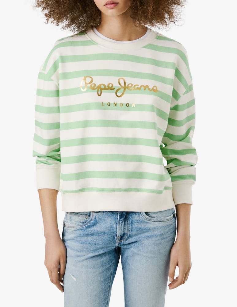 rinascente Pepe Jeans Anna striped sweatshirt