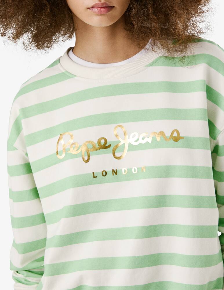 rinascente Pepe Jeans Anna striped sweatshirt