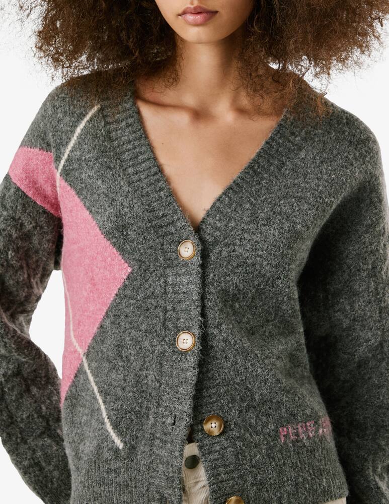 rinascente Pepe Jeans Cecily graphic cardigan