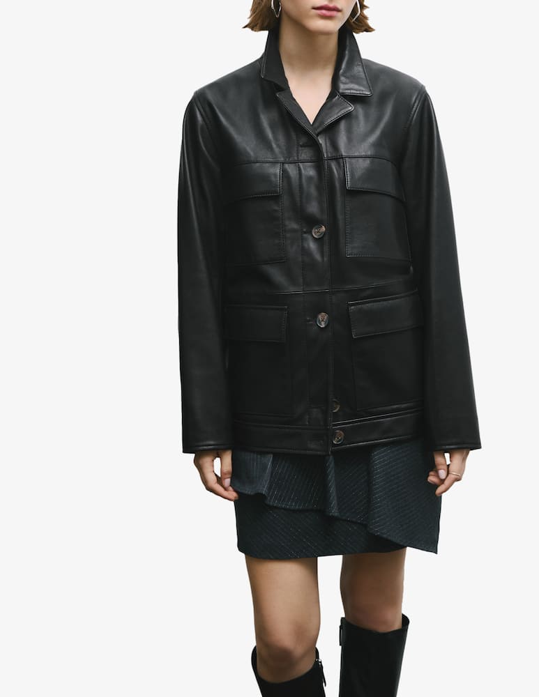 Pepe Jeans Giacca in pelle Philippa - immagine 1 Pepe Jeans Giacca in pelle Philippa - immagine 1