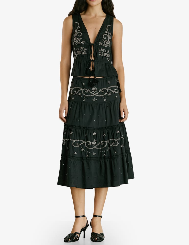 rinascente Pepe Jeans Gonna midi ricamata Emilia