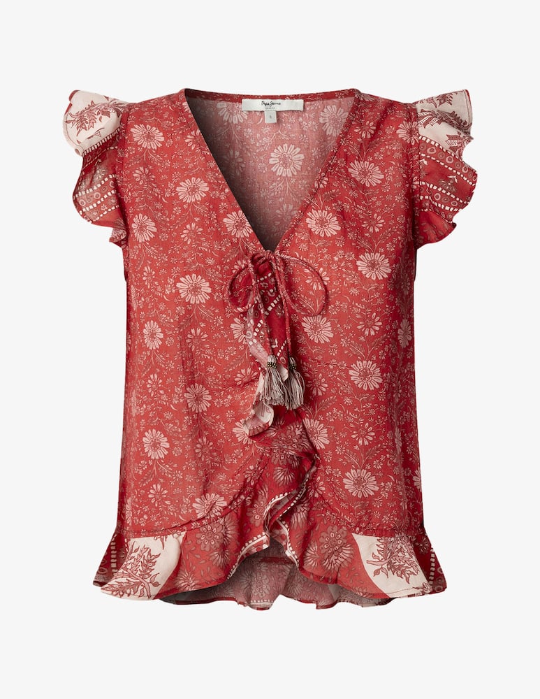 rinascente Pepe Jeans Cristal ruffle blouse