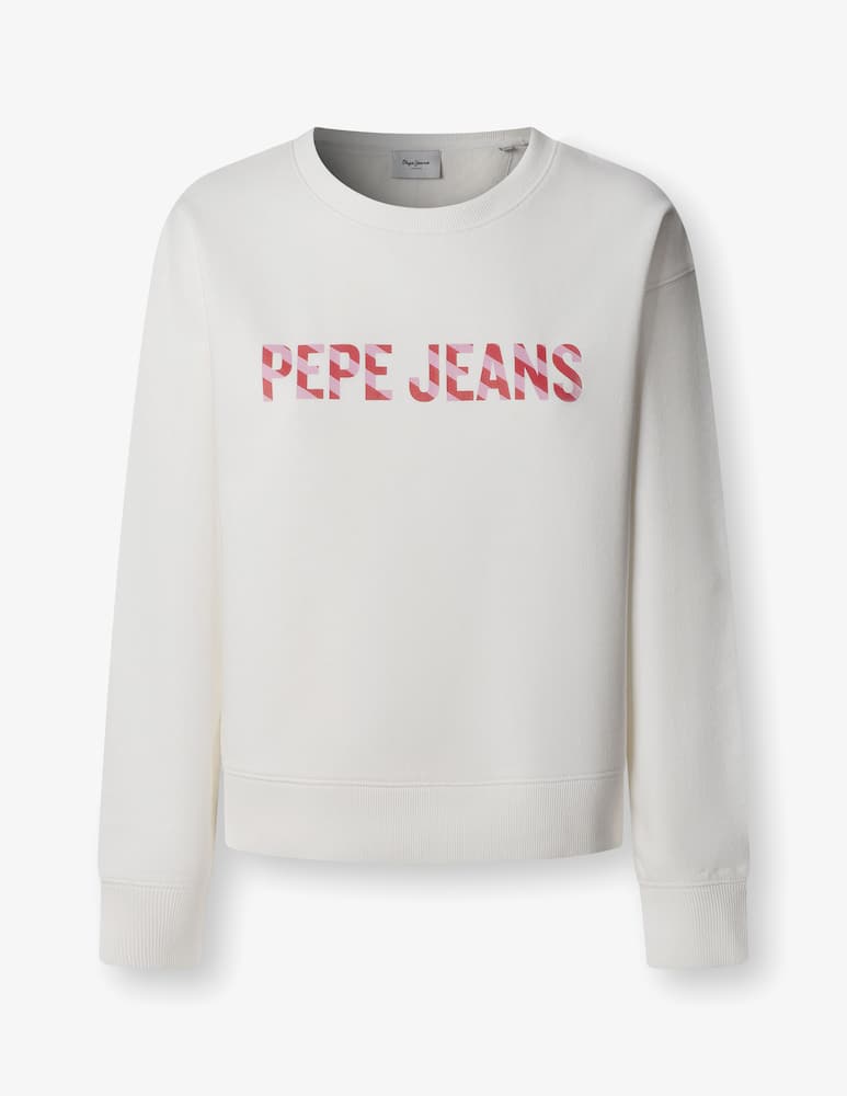rinascente Pepe Jeans Felpa con logo Celeste