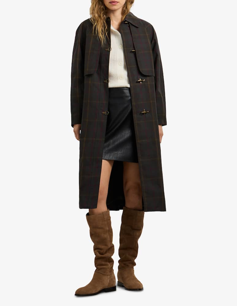Pepe Jeans Cappotto lungo a quadri Lili - immagine 1 Pepe Jeans Cappotto lungo a quadri Lili - immagine 1