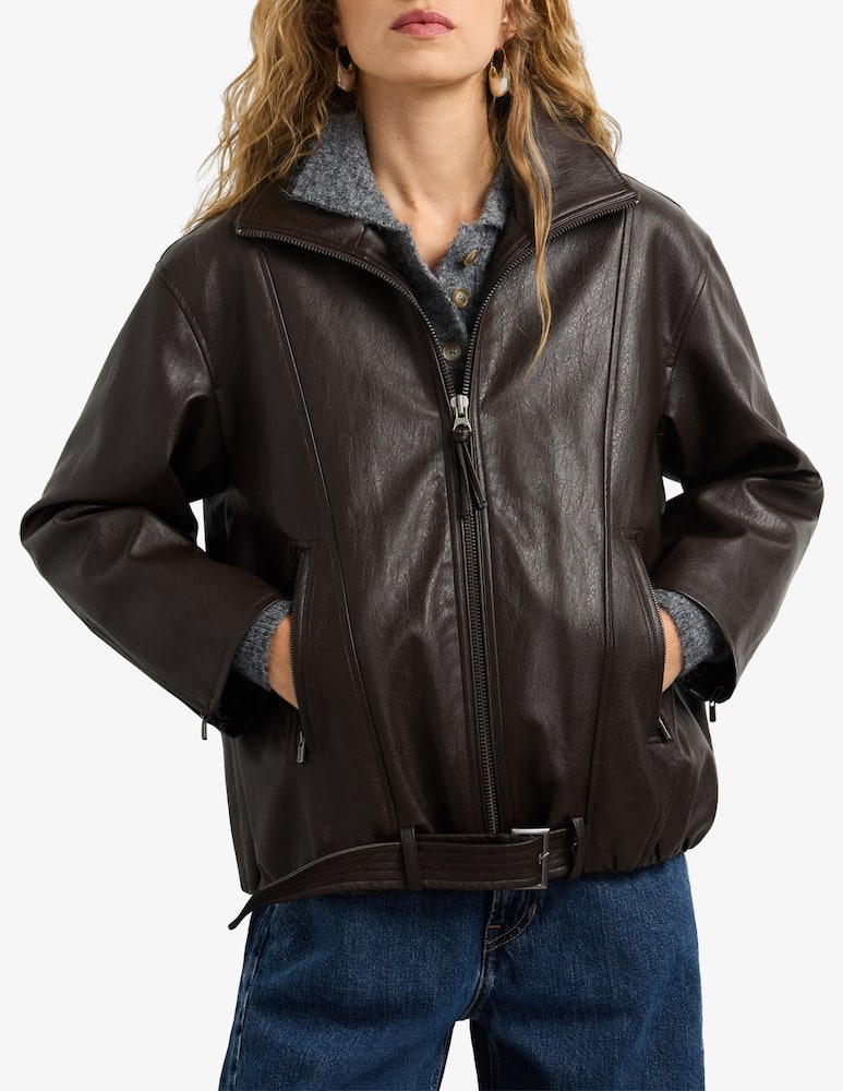Pepe Jeans Faux leather jacket Lina - picture 1 Pepe Jeans Faux leather jacket Lina - picture 1