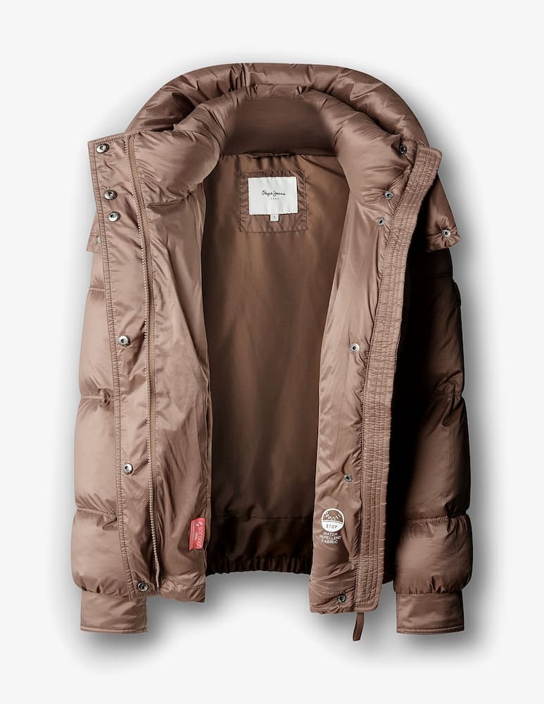 Pepe Jeans Hooded puffer jacket Lauren - picture 3 Pepe Jeans Hooded puffer jacket Lauren - picture 3