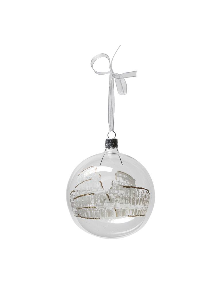 rinascente Ornex Sfera vetro soffiato a bocca e decorato a mano 10 cm