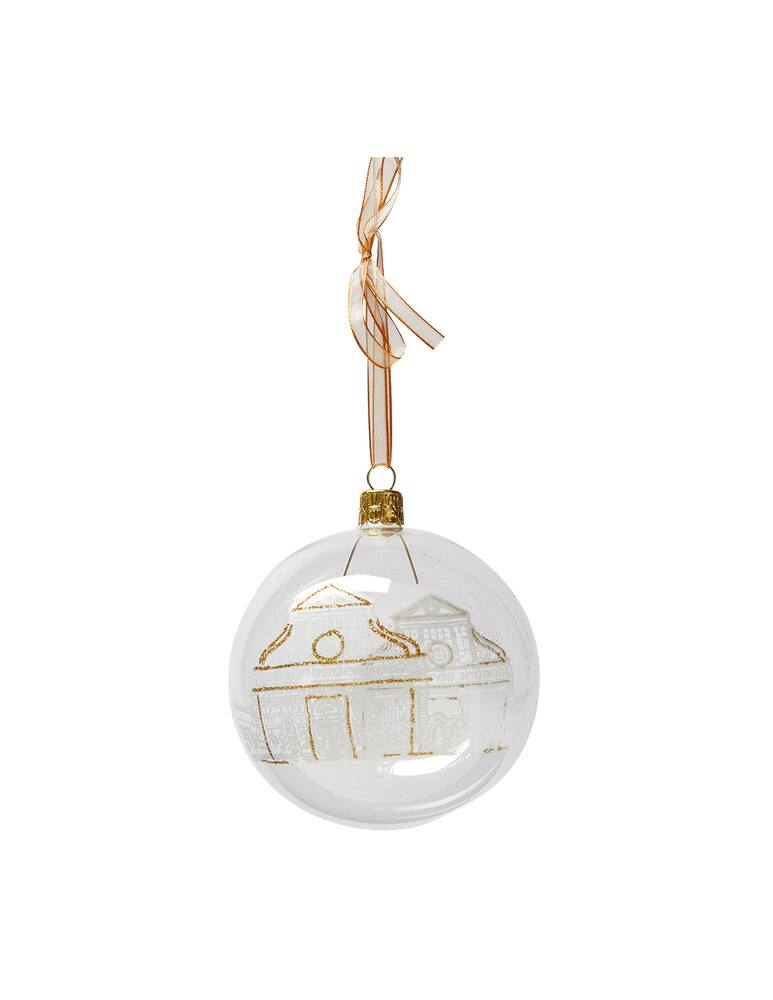 rinascente Ornex Sfera vetro soffiato a bocca e decorato a mano 10 cm