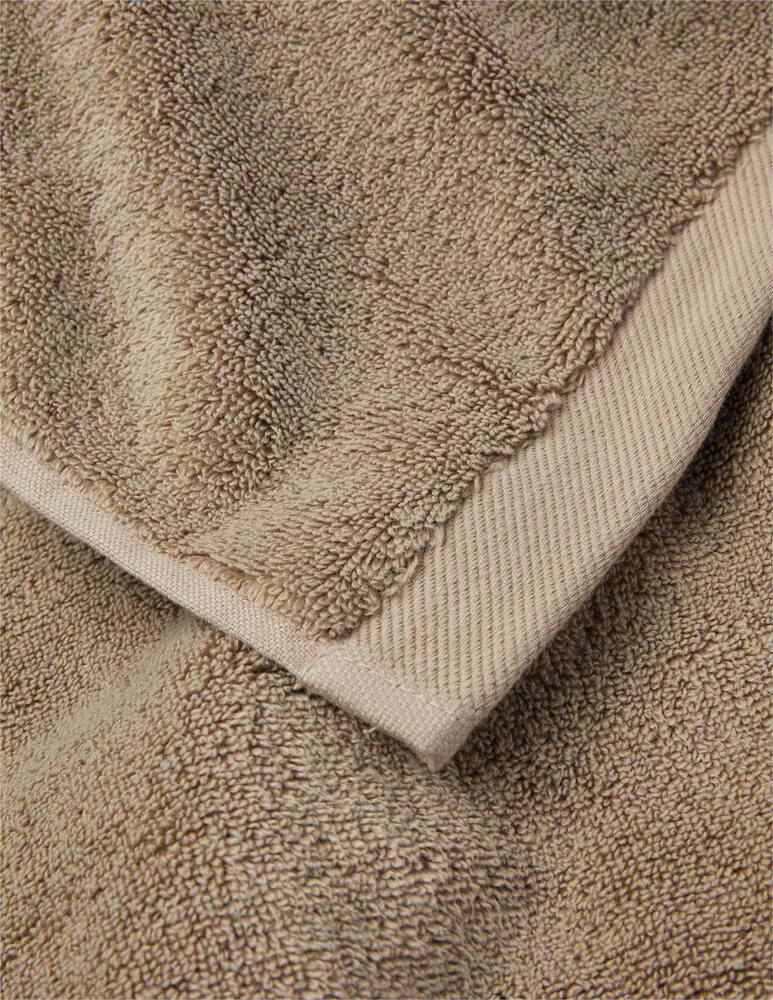 rinascente Hamam Shine Cotton & Silk Body Towel 100x180 - Brown