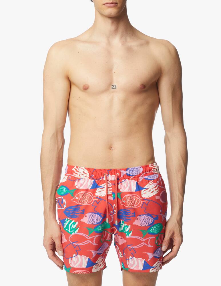 rinascente Bluemint Arthus stretch print swim shorts