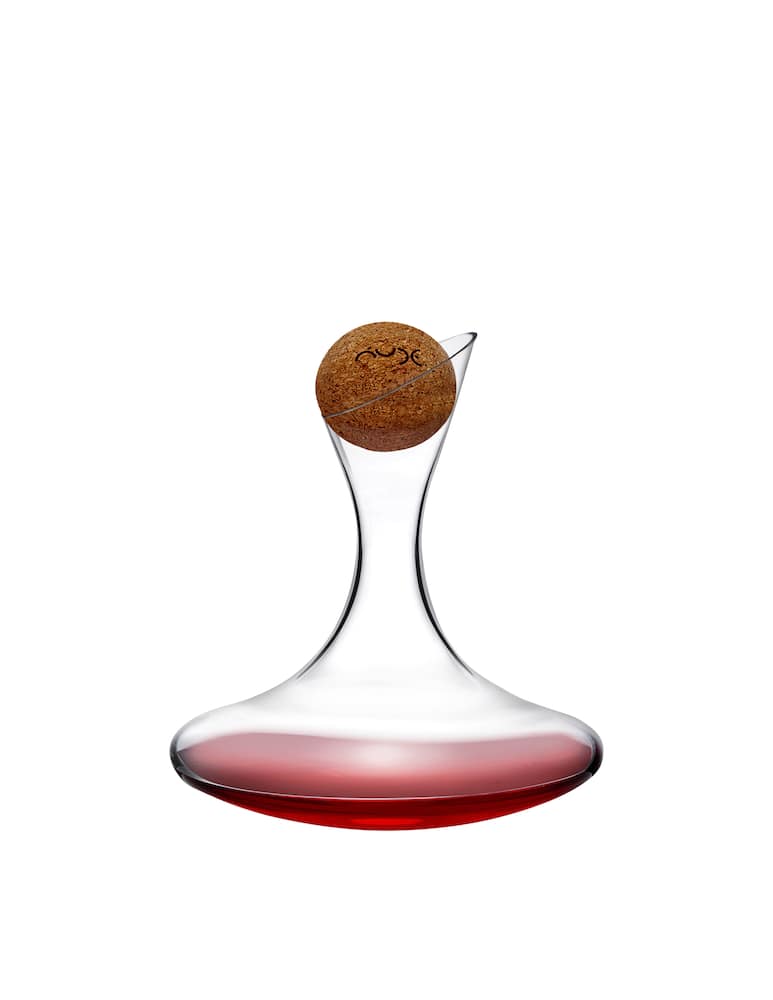 rinascente Nude Decanter Oxygen con tappo in sughero - Trasparente