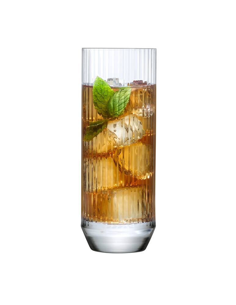 rinascente Nude Big Top bicchiere highball 430 cc set da 4 - Trasparente