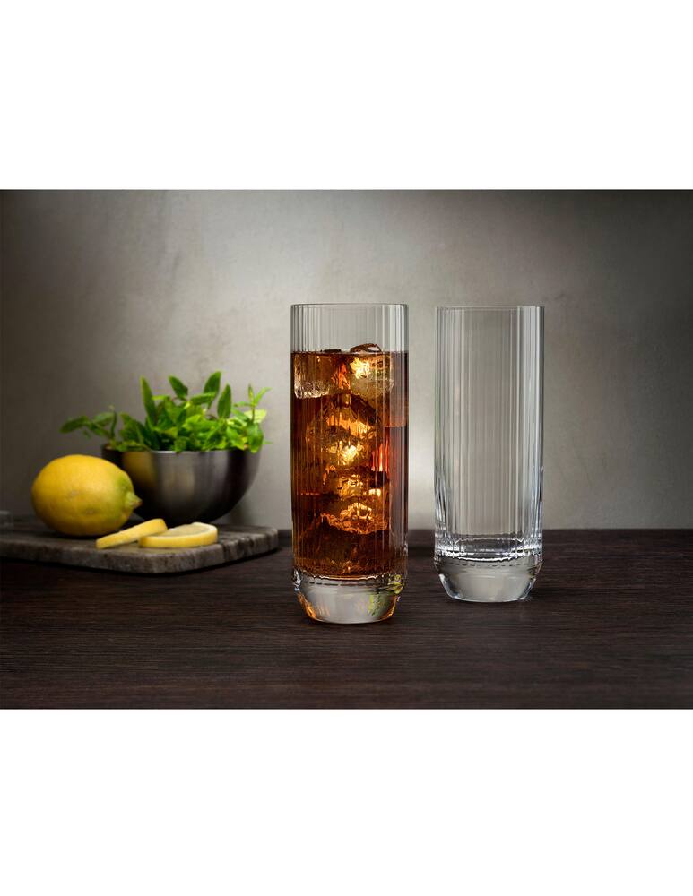 rinascente Nude Big Top bicchiere highball 430 cc set da 4 - Trasparente
