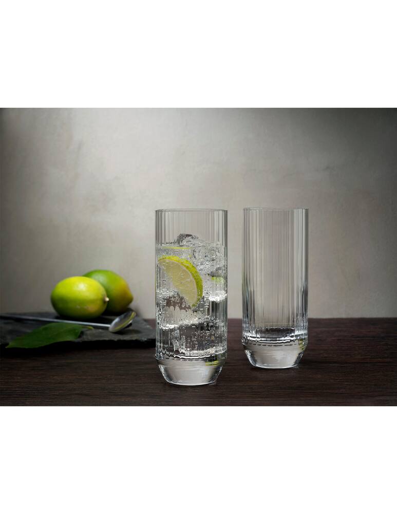 rinascente Nude Big Top bicchiere highball 300 cc set da 4 - Trasparente